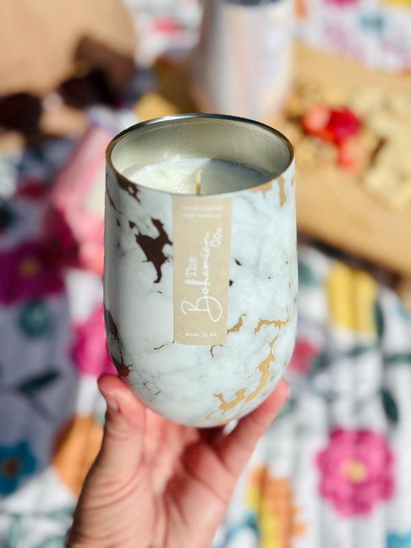 Candle Keep Cup I Gold Marble