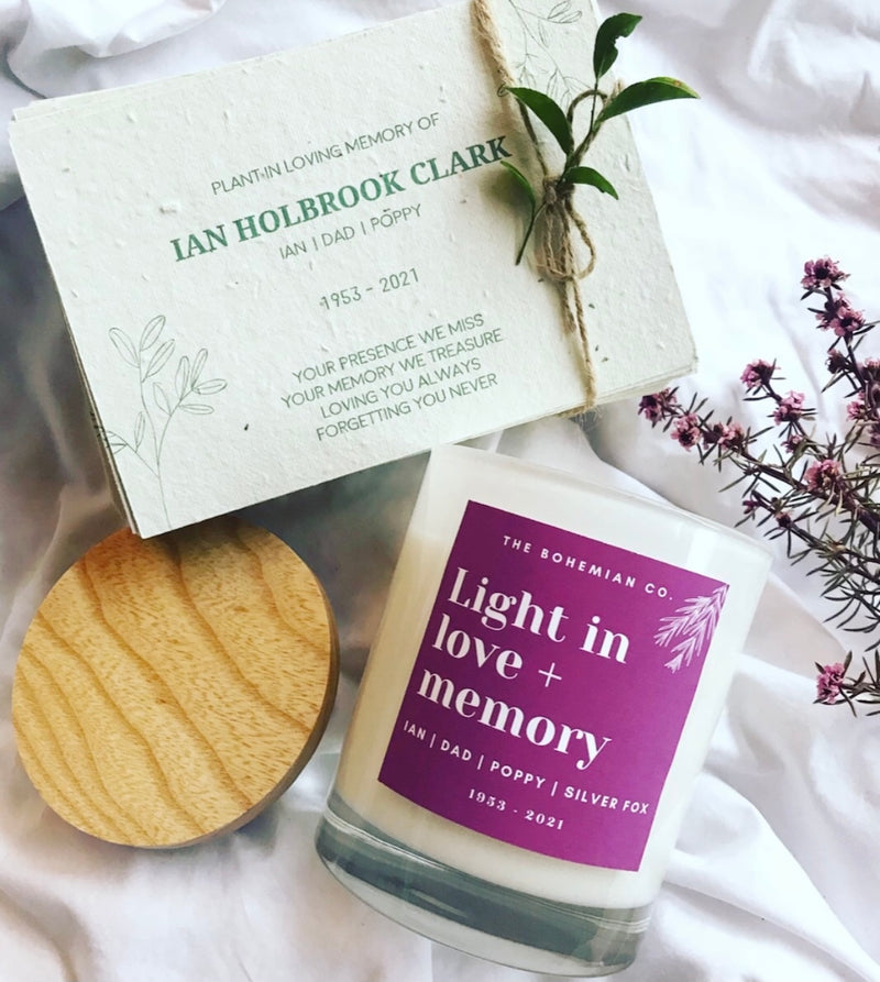 Signature White Candle Vessel - Personalised/Custom