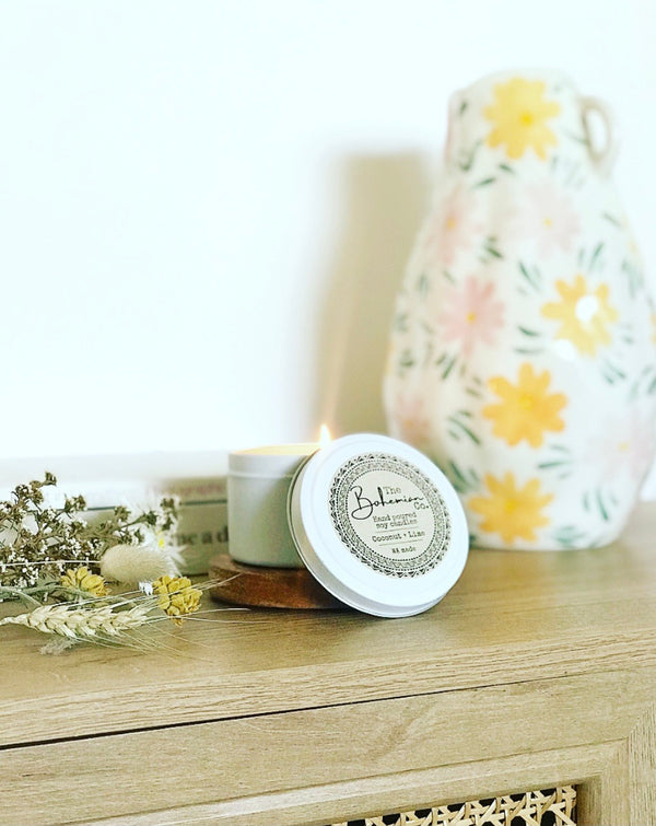 Signature White Candle Tin