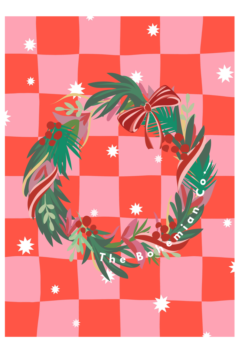 Retro Wreath – Candle Tin